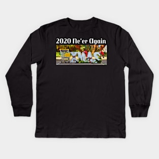 2020 Ne'er Again - Merry Christmas Kids Long Sleeve T-Shirt